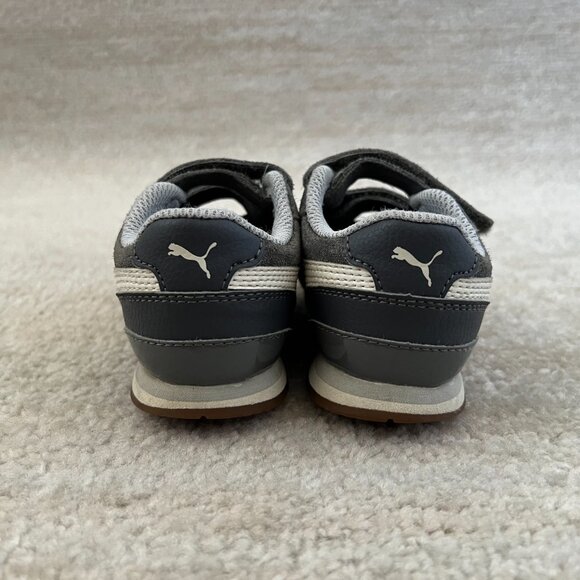 Puma Toddler Boys Girls Gray Suede Runners Sneakers Shoes 8C - Picture 5 of 10